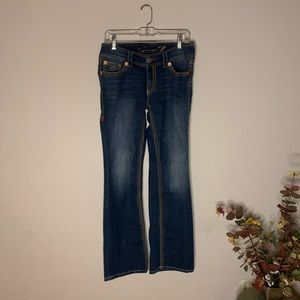 Seven7 Women's Dark Blue Boot Cut Jeans